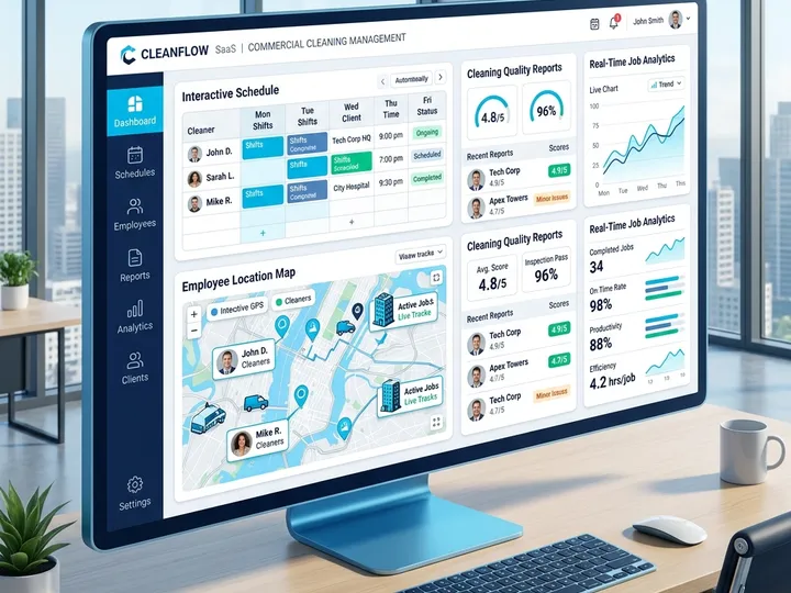 Logiciel de gestion et de planning pour entreprise de nettoyage et propreté - Janitly