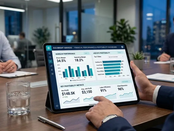 Calcul de rentabilité et suivi des marges chantiers nettoyage